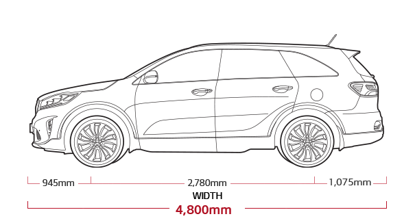 Kia Sorento Dimensions
