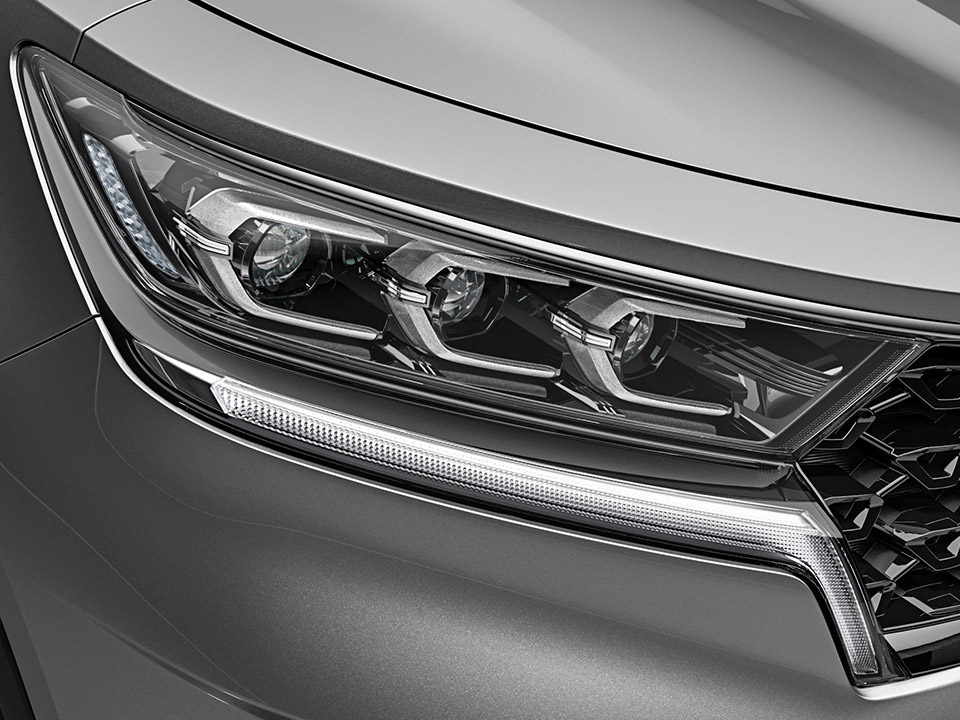 LED projection headlights